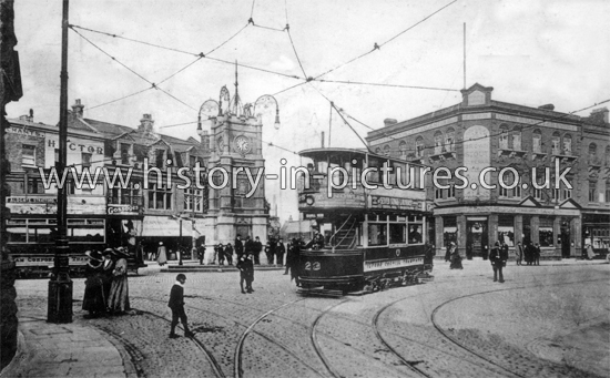 The Clock Tower, Broadway, Ilford, Essex. c.1915